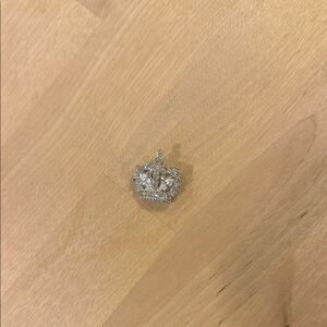 Elegant Silver Crown Pendant